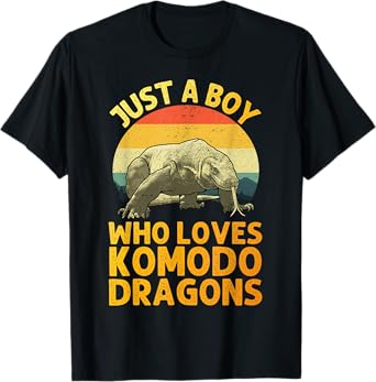 Funny Komodo Dragon Design For Boys Men Komodo Dragon Lovers T-Shirt
