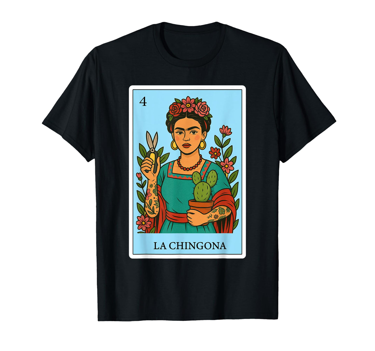 La Chingona Jardinera Spanish-Mexican Bingo Gifts for Women T-Shirt