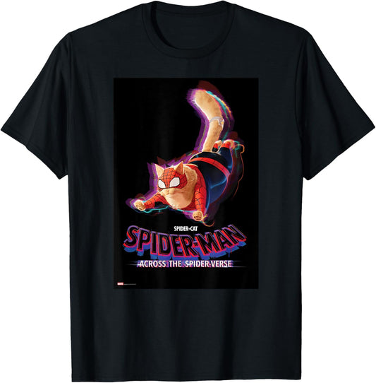 Marvel Spider-Man: Across the Spider-Verse Spider-Cat Poster T-Shirt