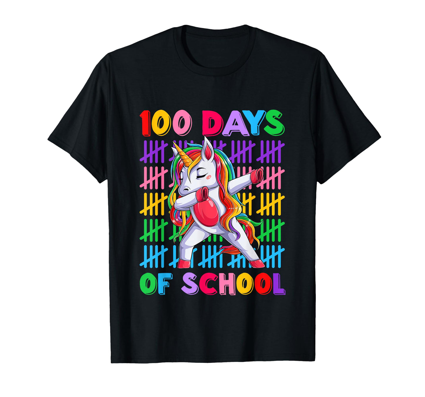 100th Day Teacher Kids Costume Unicorn 100 Days Of School T-Shirt