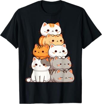 Pile Of Kitty Cats Funny Cute Cat Lover T-Shirt