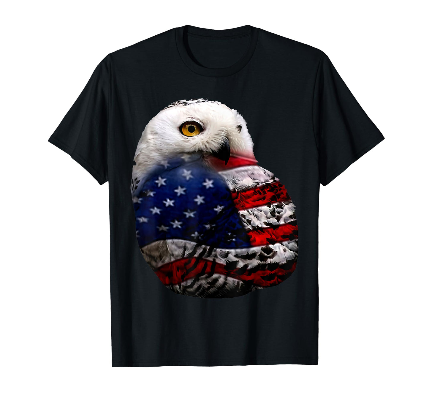 Owl flag outfit owl lovers bird lovers 4th of July T-Shirt