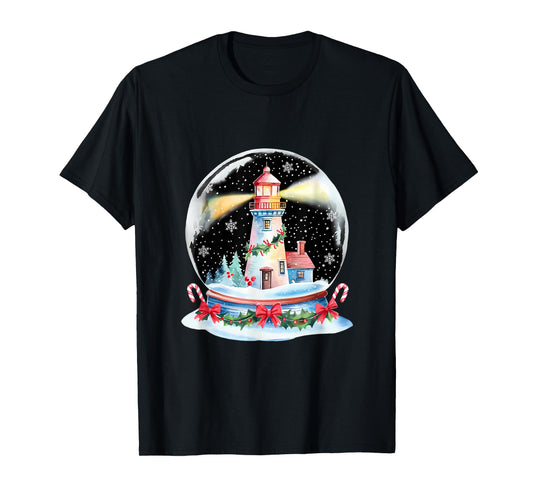 Christmas Ball Lighthouse Xmas Merry Christmas Winter T-Shirt