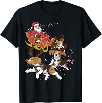 Funny Beagle Christmas For Cute Dog Lovers T-Shirt