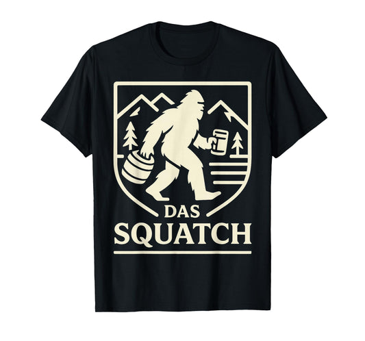 Das Squatch Funny Bigfoot Oktoberfest Drinking Beer German T-Shirt