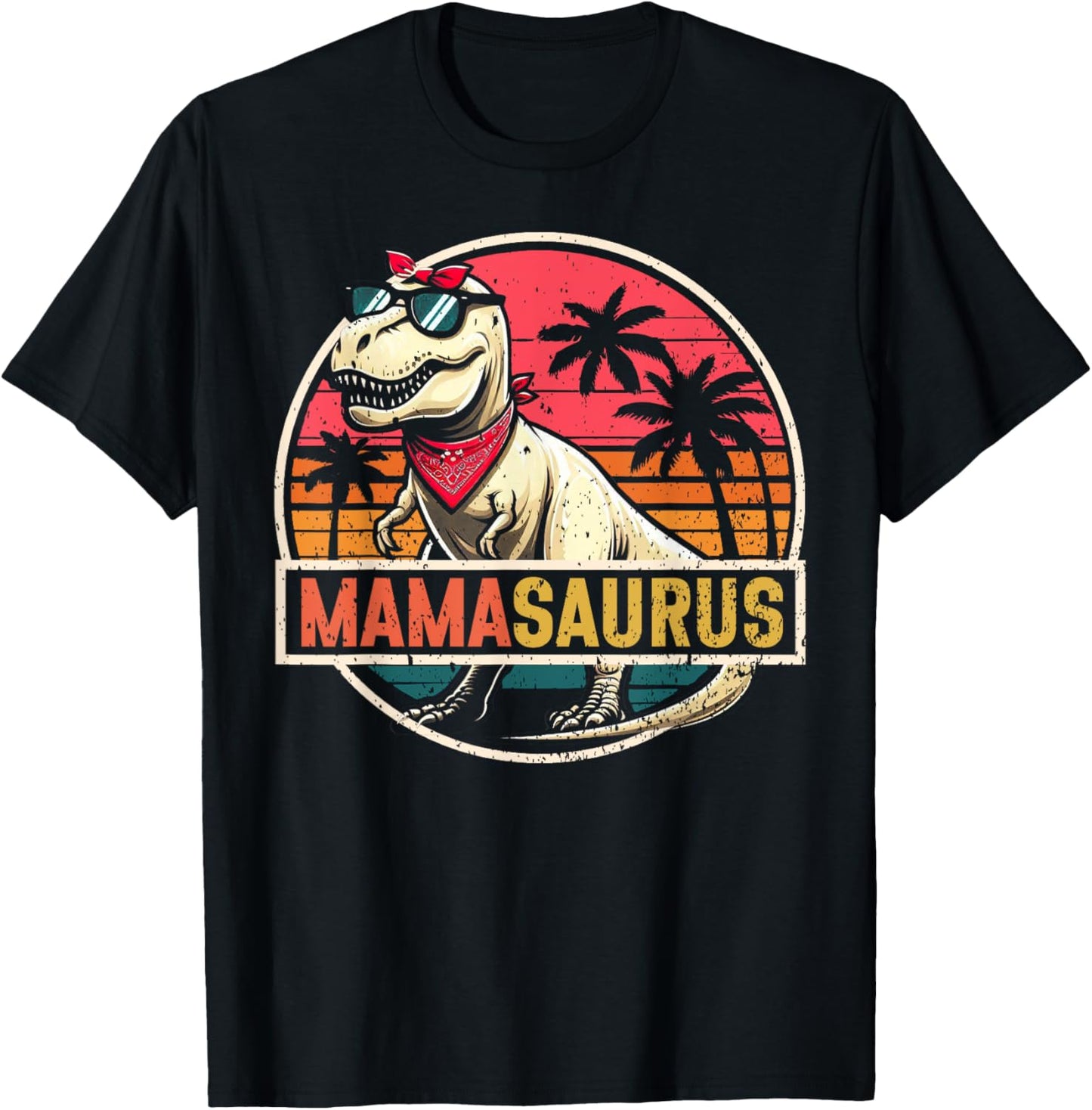 Mamasaurus T Rex Dinosaur T-Rex Mama Saurus Retro Women T-Shirt