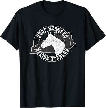Joke Who Farted Hoof Hearted Horse Racing Track Betting T-Shirt