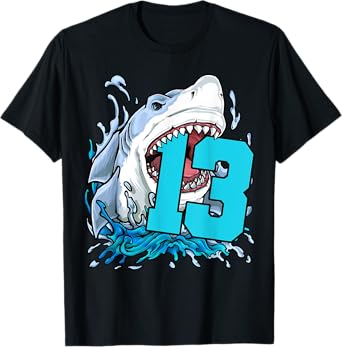 Shark Lover 13th Birthday T-Shirt