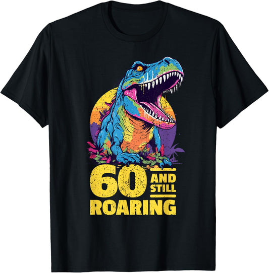 T-Rex Age 60 Year Old Dinosaur Milestone 60th Birthday T-Shirt