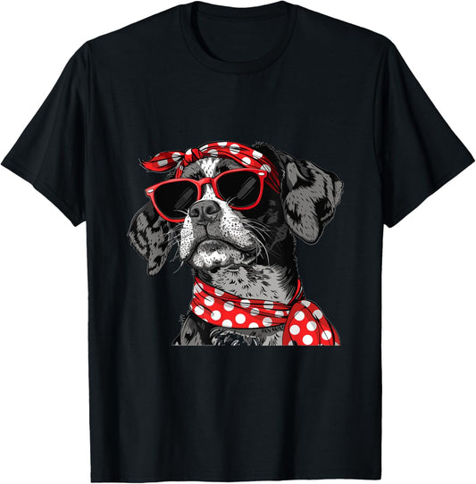 Catahoula Leopard Dog Dog Breed Graphic Mom Bandana T-Shirt