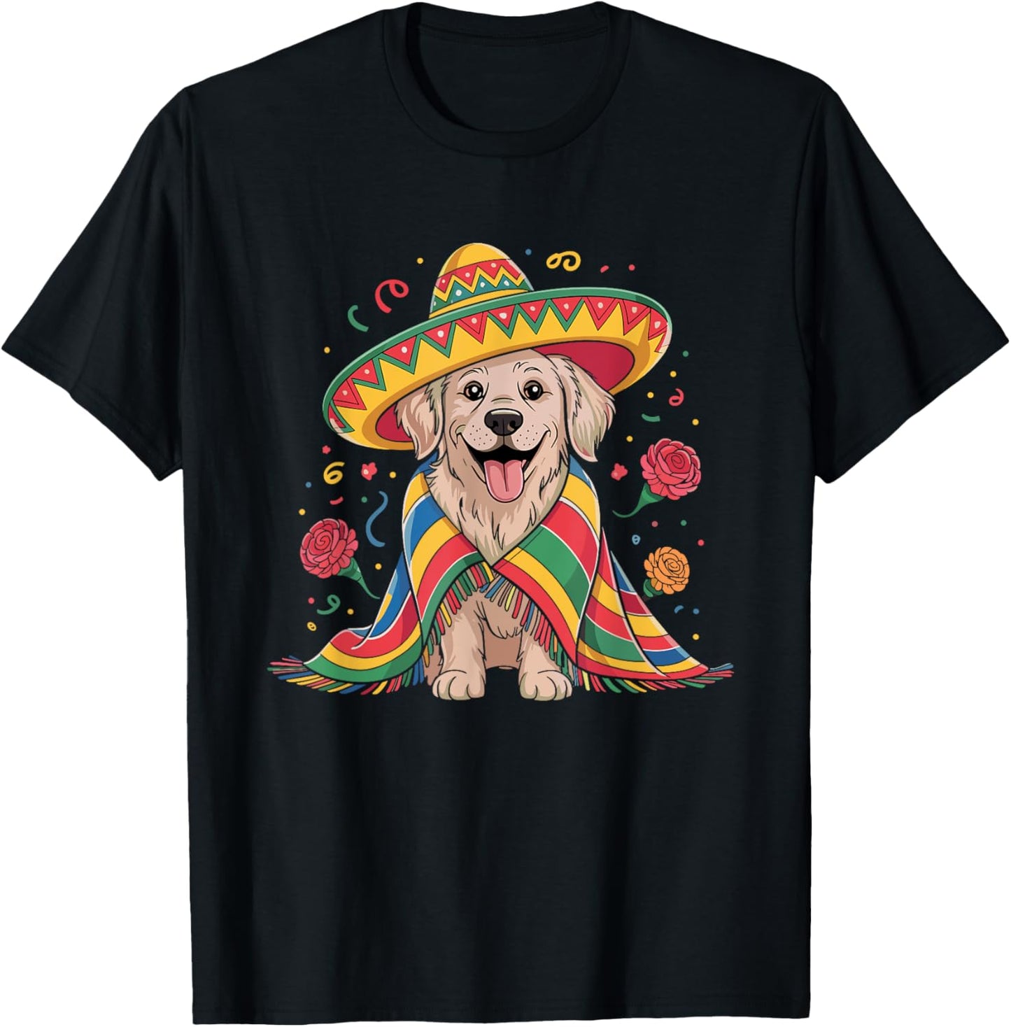 Sombrero Tacos Fiesta Pup Dog Lover Cinco De Mayo Funny T-Shirt