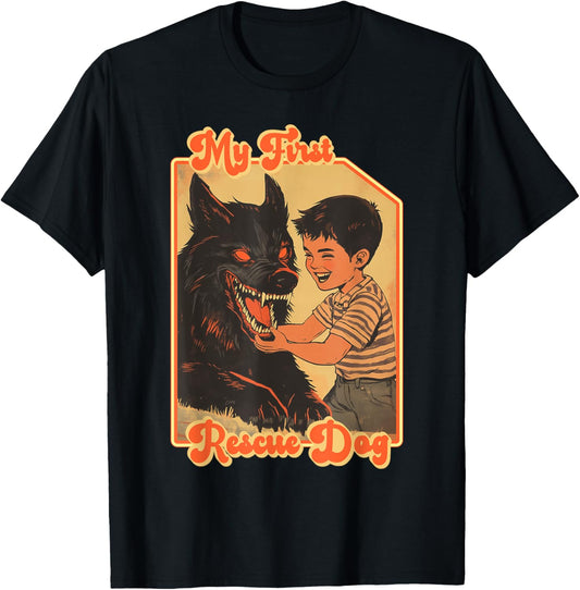 My First Rescue Dog Funny Shirts - Funny Rescue Animal T-Shirt