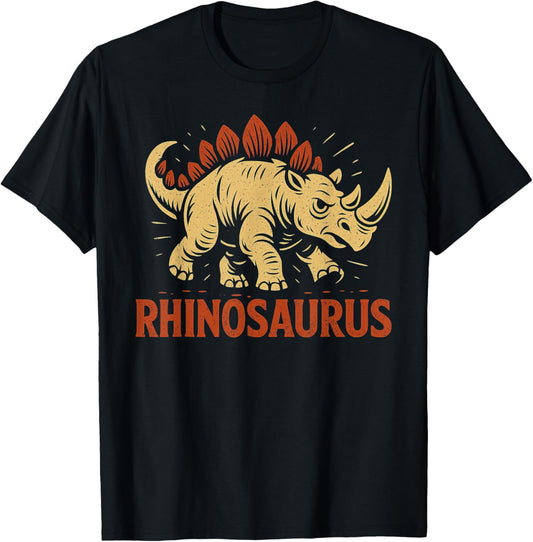 Funny Rhinoceros Dinosaur Pun Rhino Joke Rhinosaurus Humor T-Shirt