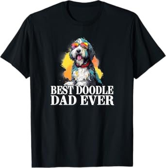 Cute Dog Lover Sunglasses Best Bernedoodle Dad T-Shirt for Men Women Kids