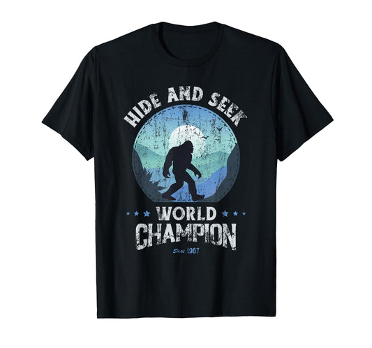 Bigfoot Shirt Hide and Seek, Bigfoot Hide and Seek Champion T-Shirt