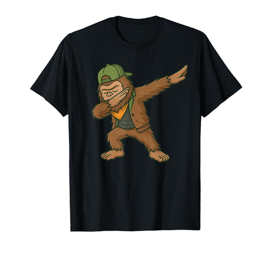 Bigfoot Dab Sasquatch Streetwear Funny Gifts Men Women Kid T-Shirt