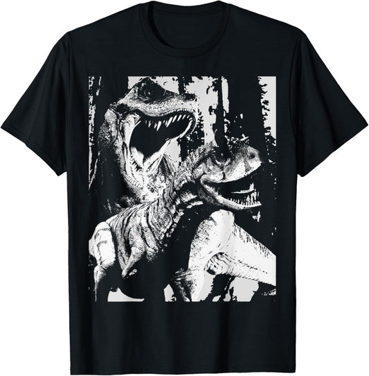 Carnotaurus Versus Trex Graphic Tee Carnotaurus Dinosaur T-Shirt
