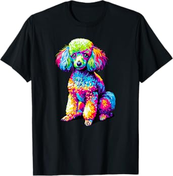 Colorful Pop Art Toy Poodle Dog Toy Poodles T-Shirt