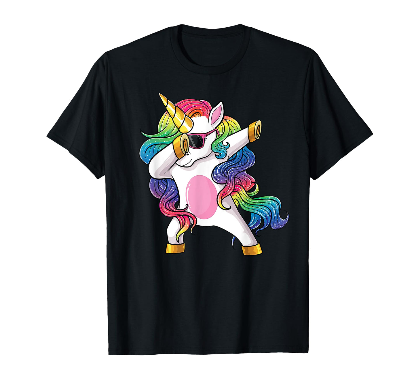 Dabbing Unicorn Shirt Kids Girls Boys Toddlers Dab Unicorn T-Shirt