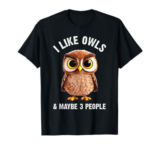 Cool Owl Design For Men Women Kids Bird Zookeeper Owl Lover T-Shirt
