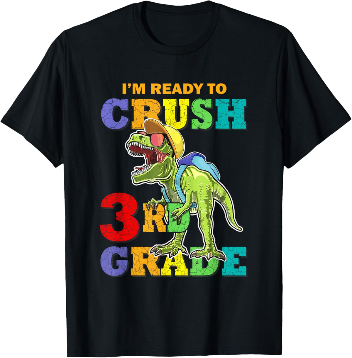I'm Ready To Crush 3rd Grade Dinosaur Back To School Boy Kid T-Shirt