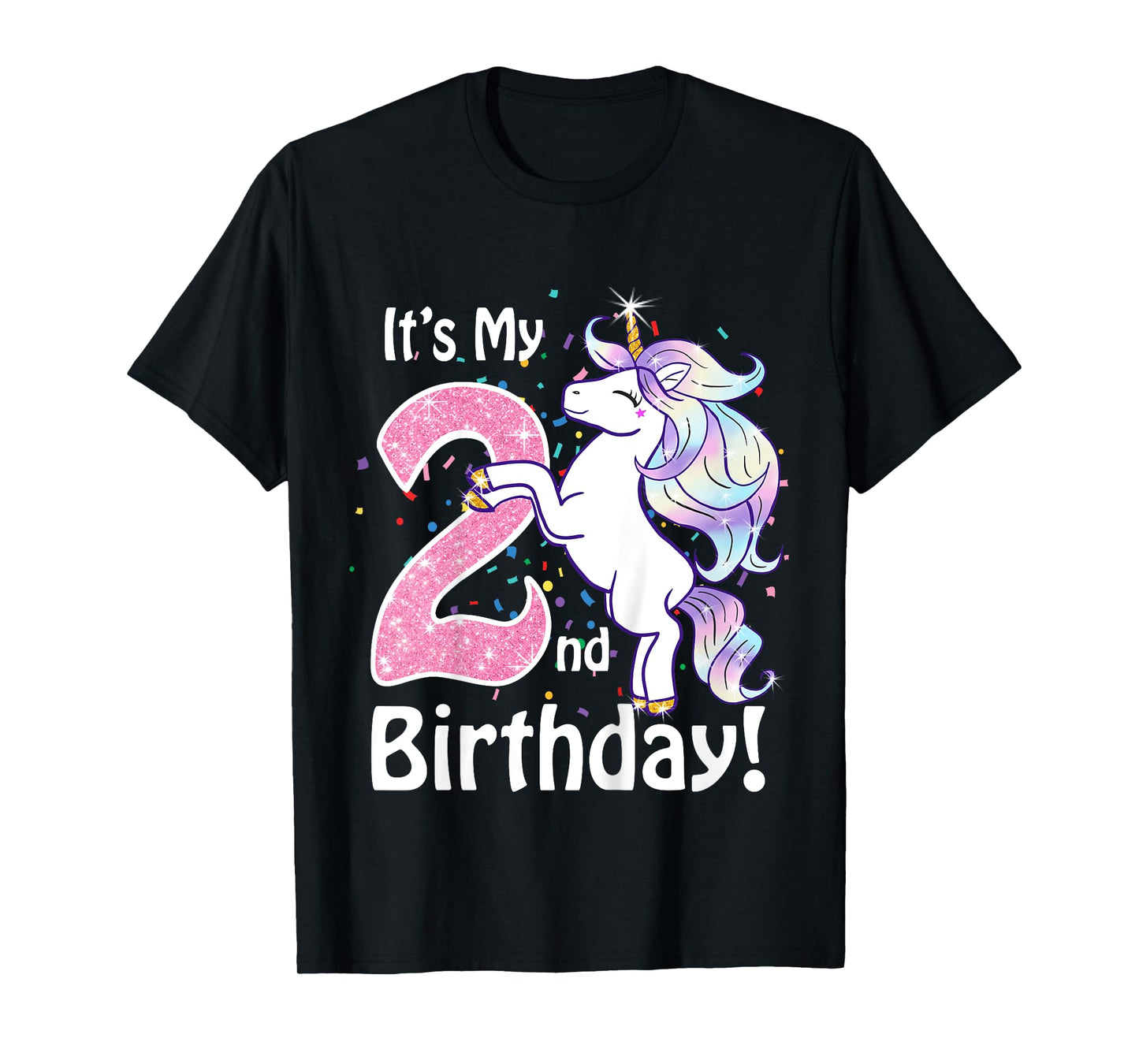 Its My 2nd Birthday Unicorn Outfits for toddler girls gift T-Shirt