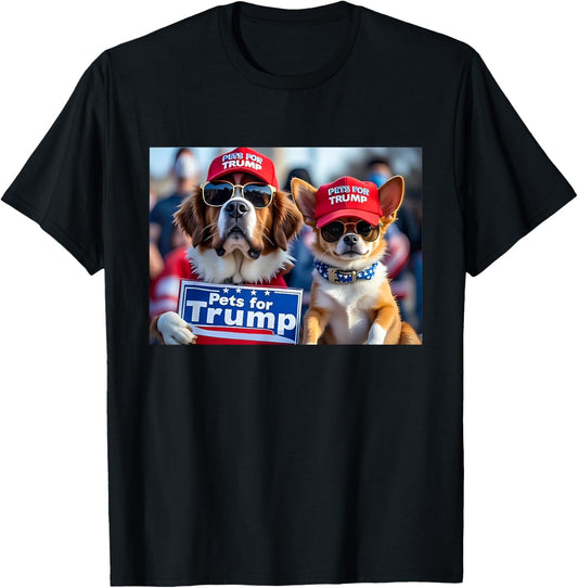 Donald Trump Make Dogs Safe Again Red Hat 2024 Debate Funny T-Shirt