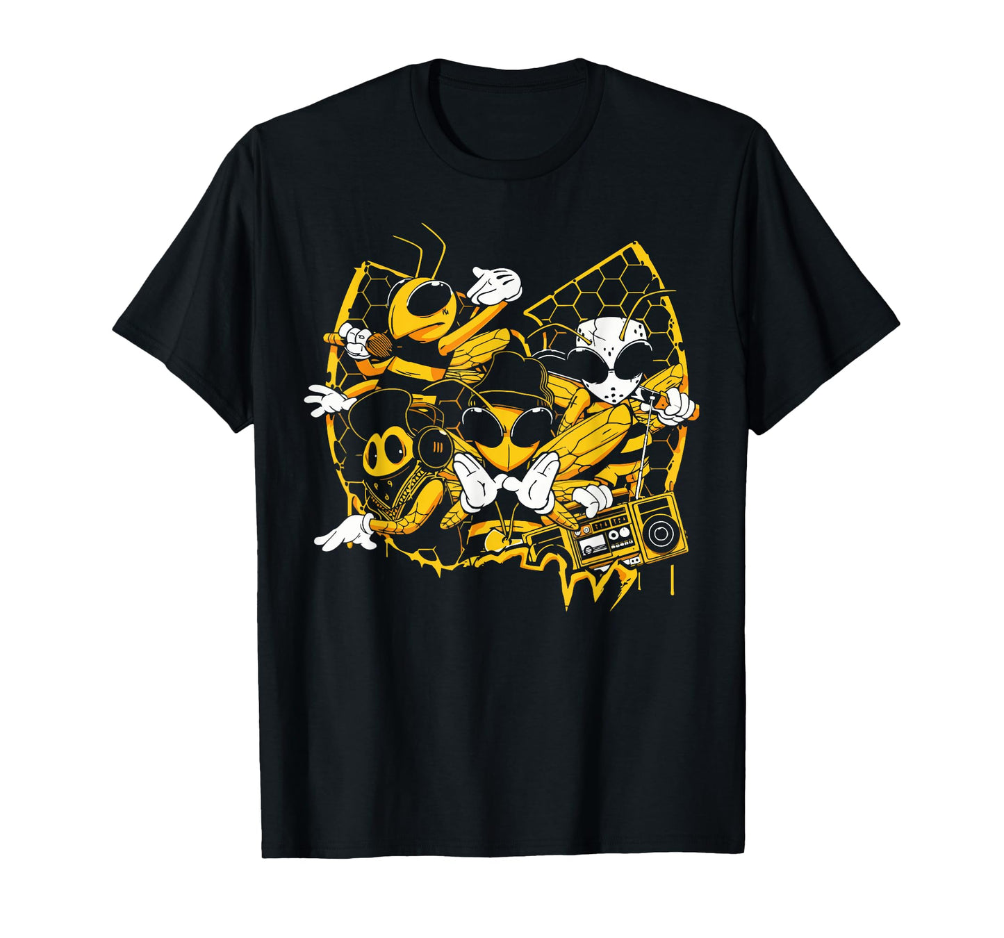 Bees Hip Hop Old School Rap Music Lover T-Shirt