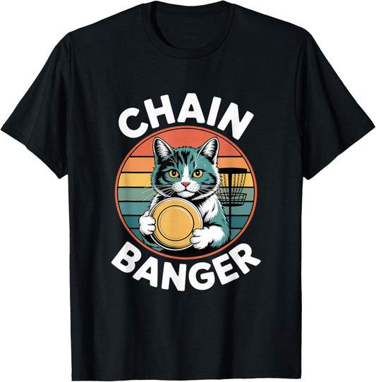 Frisbee Golf Cat Player Holding Golf Discs Kawaii Disc Golf T-Shirt