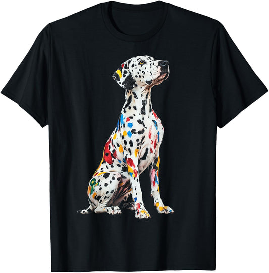 Dalmatian Dog Motif Pet Art Dalmatian T-Shirt