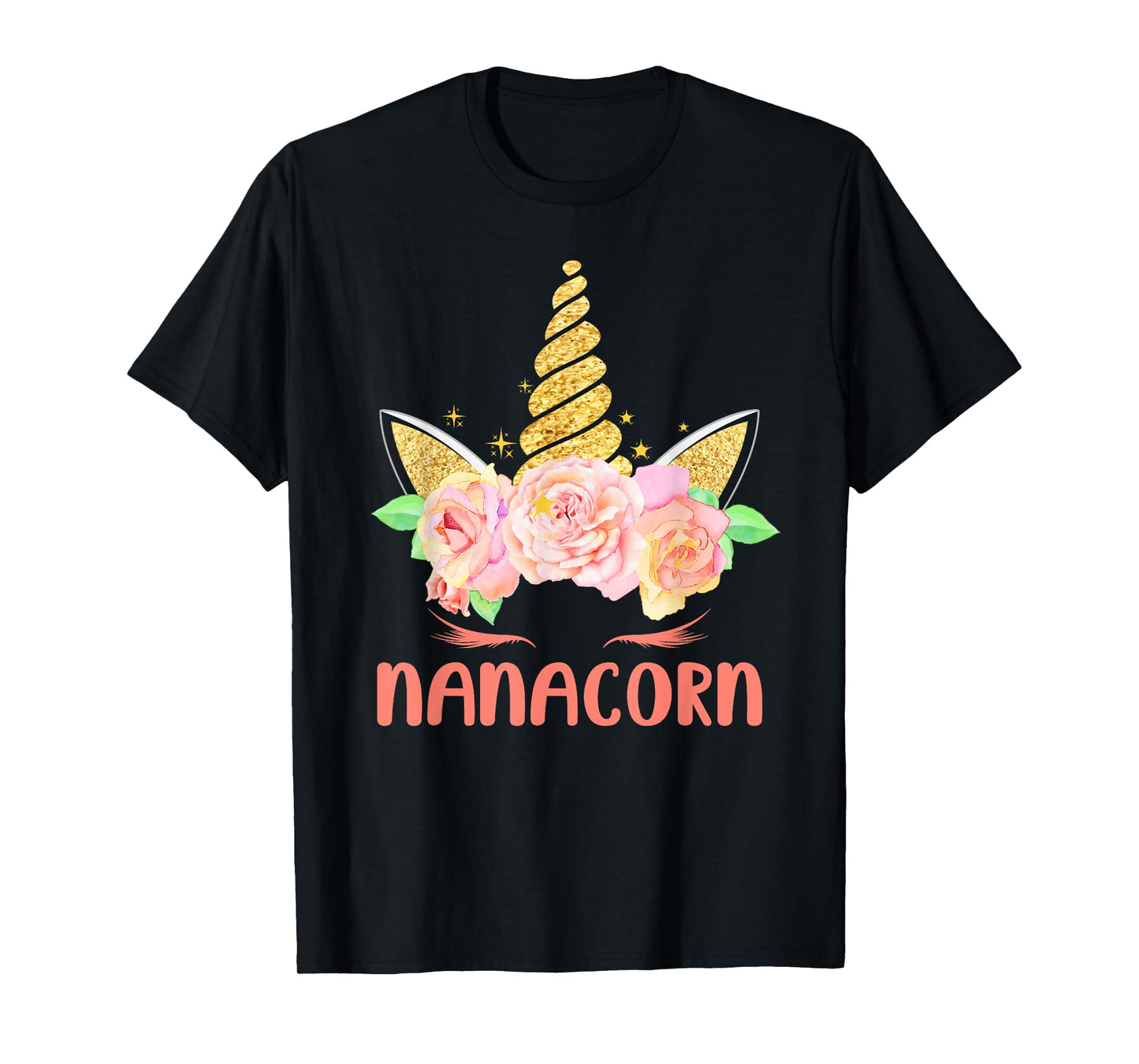 Funny Nanacorn Unicorn Mama Lover Family Matching Costume T-Shirt