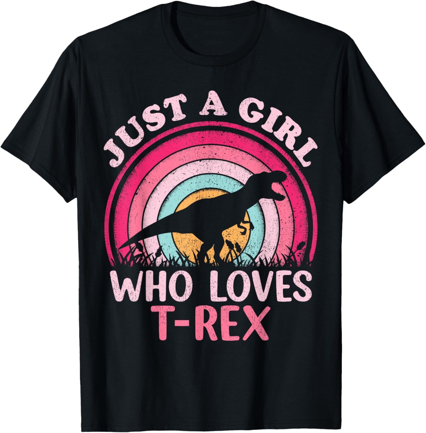Vintage Retro Dinosaur Just A Girl Who Loves T-Rex T-Shirt