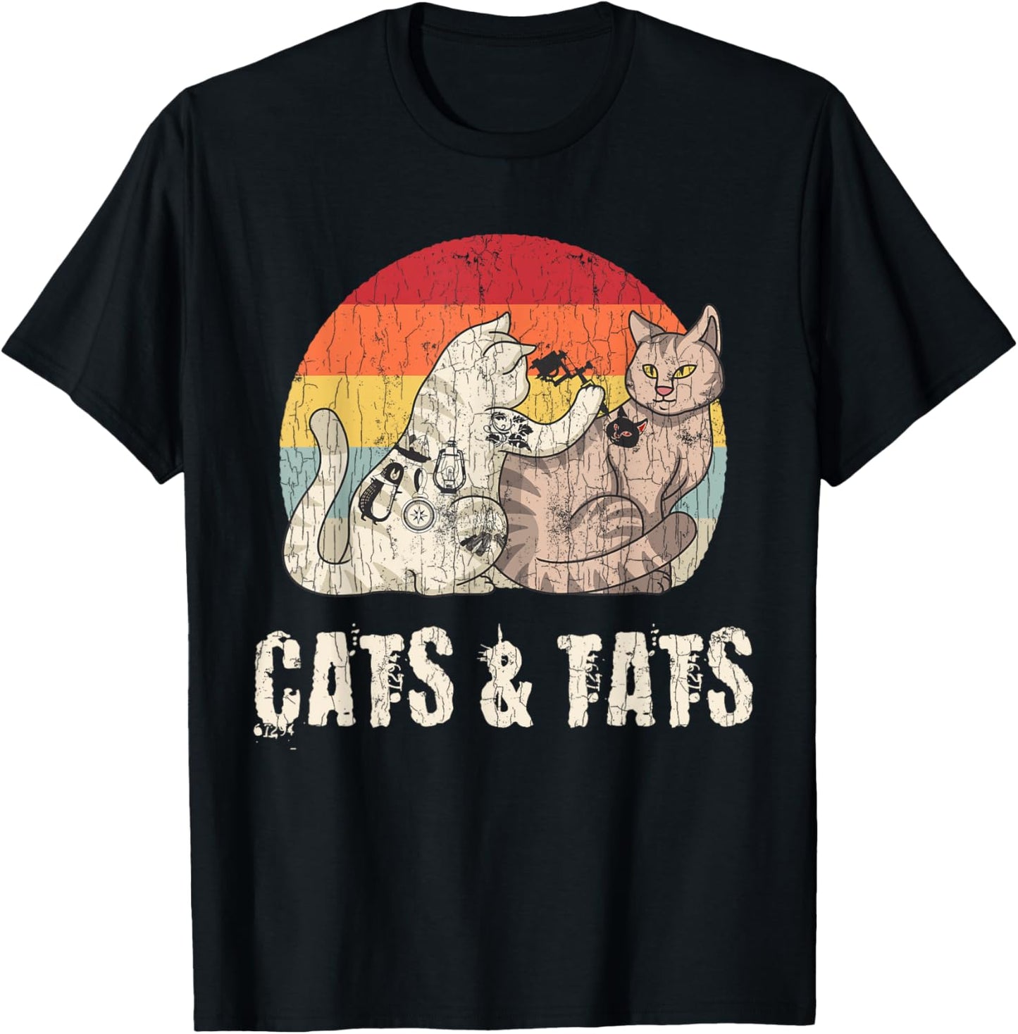 Cats And Tats T-Shirt Tattoo Cute Funny Gift T-Shirt
