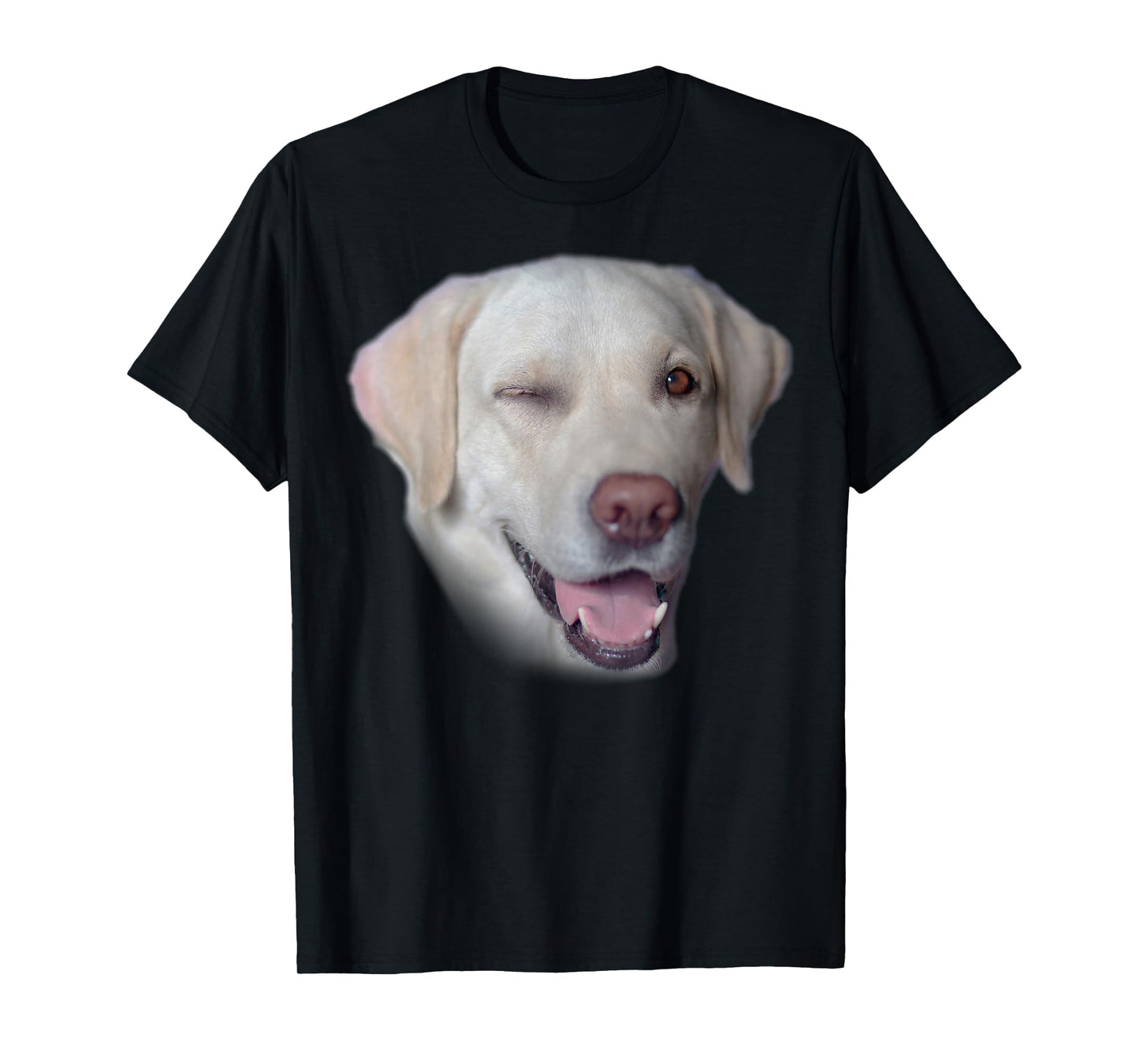 Yellow Labrador Fetch Dog Face T-Shirt