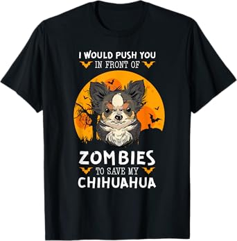 Chihuahua Halloween Zombie Dog Breed Animal T-Shirt for Men Women