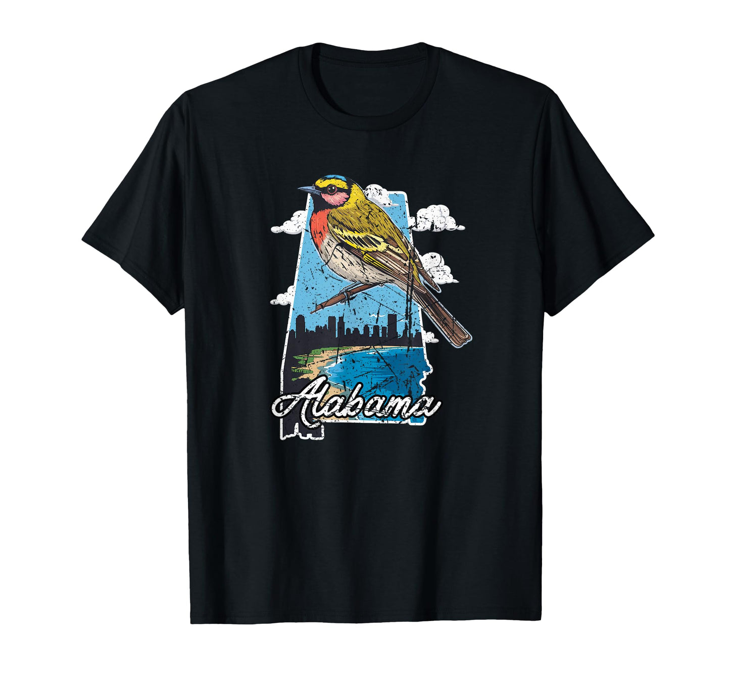 Retro Vintage Sweet Home Alabama Yellowhammer Souvenir T-Shirt