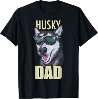 Husky Dad Dog TShirt Tee Shirt T-Shirt for Men Kids