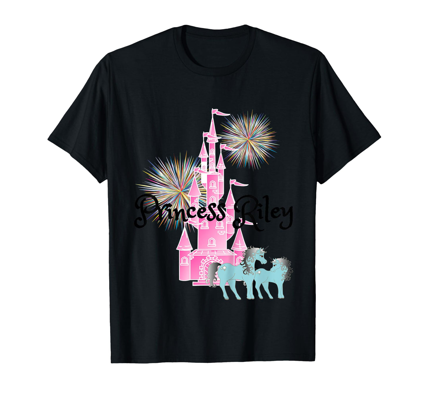 Kids Princess Riley Name Girls Personalized Custom T-Shirt