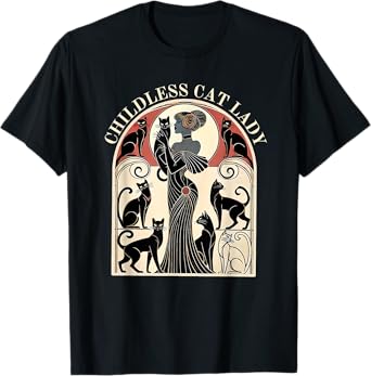 Childless Cat Ladies Cat Karma Retro Funny T-Shirt