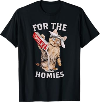 Milk Cat For The Homies Lover Kids Women Tee T-Shirt