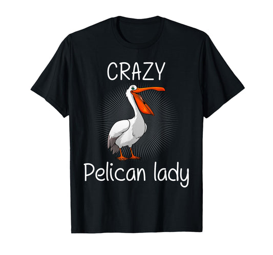 Funny Pelican Art For Women Girls Pelican Bird Pelican Lover T-Shirt