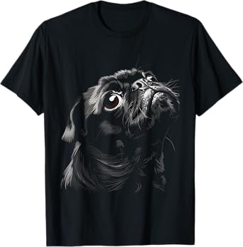 Pug for Dog Mom Dad Funny Cute Black Pug Men Women Kids T-Shirt