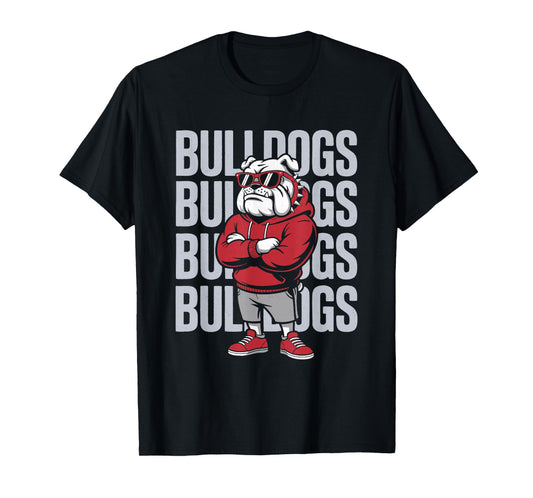 Retro Bulldogs Gift for Men Women Boys Girls Kids T-Shirt