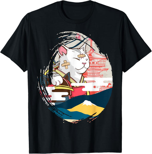 Japanese Art and Japan Fighting Cat, Catzilla T-Shirt