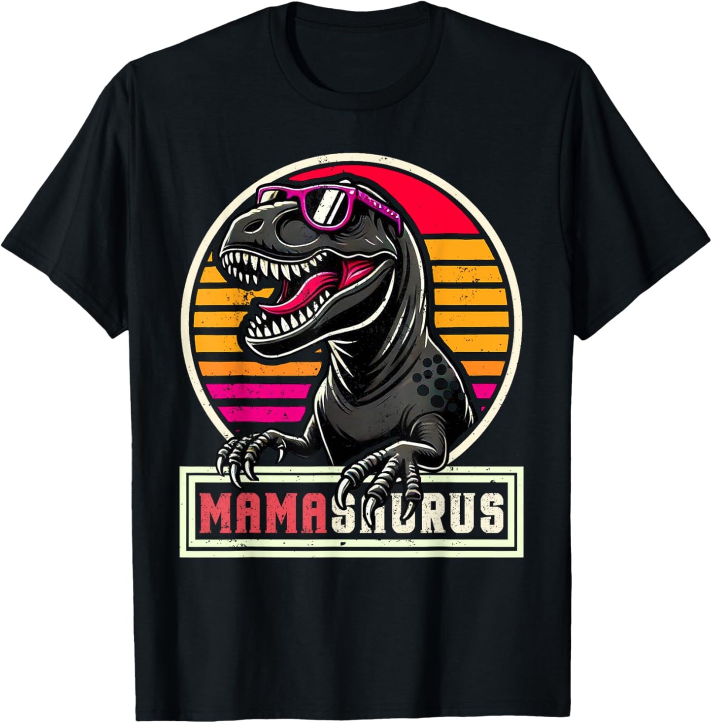 Mamasaurus T Rex Dinosaur T-Rex Mama Saurus Retro Women T-Shirt