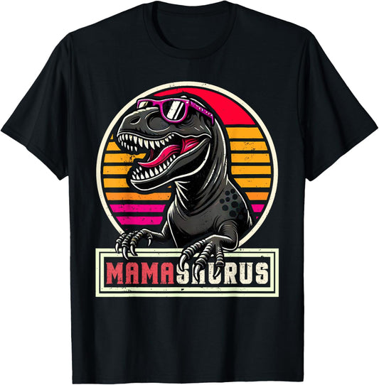 Mamasaurus T Rex Dinosaur T-Rex Mama Saurus Retro Women T-Shirt