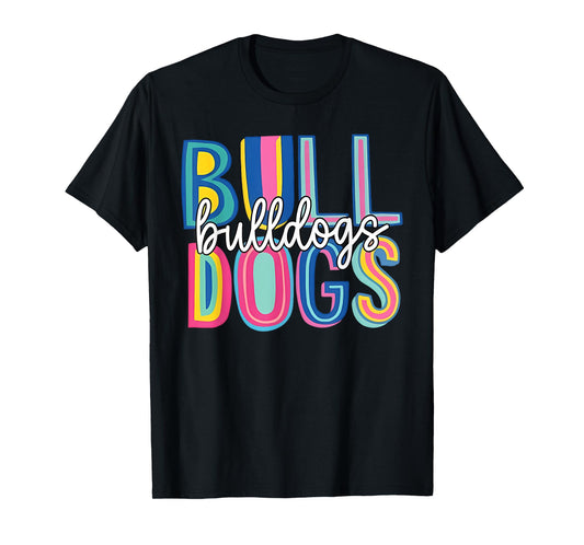 Bulldogs School Mascot Back to School Team Spirit T-Shirt