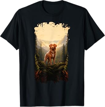 Nova Scotia Duck Tolling Retriever Toller Mountain Paw T-Shirt