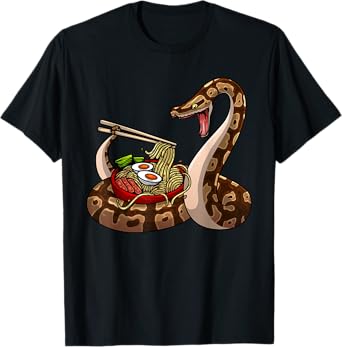 Funny Ball Python Art For Men Women Snake Ball Python Lover T-Shirt