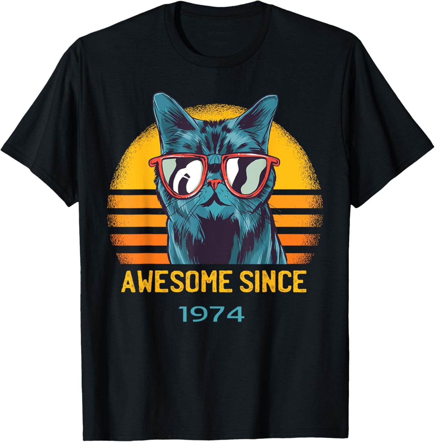 Awesome Cat Since 1974 T-Shirt